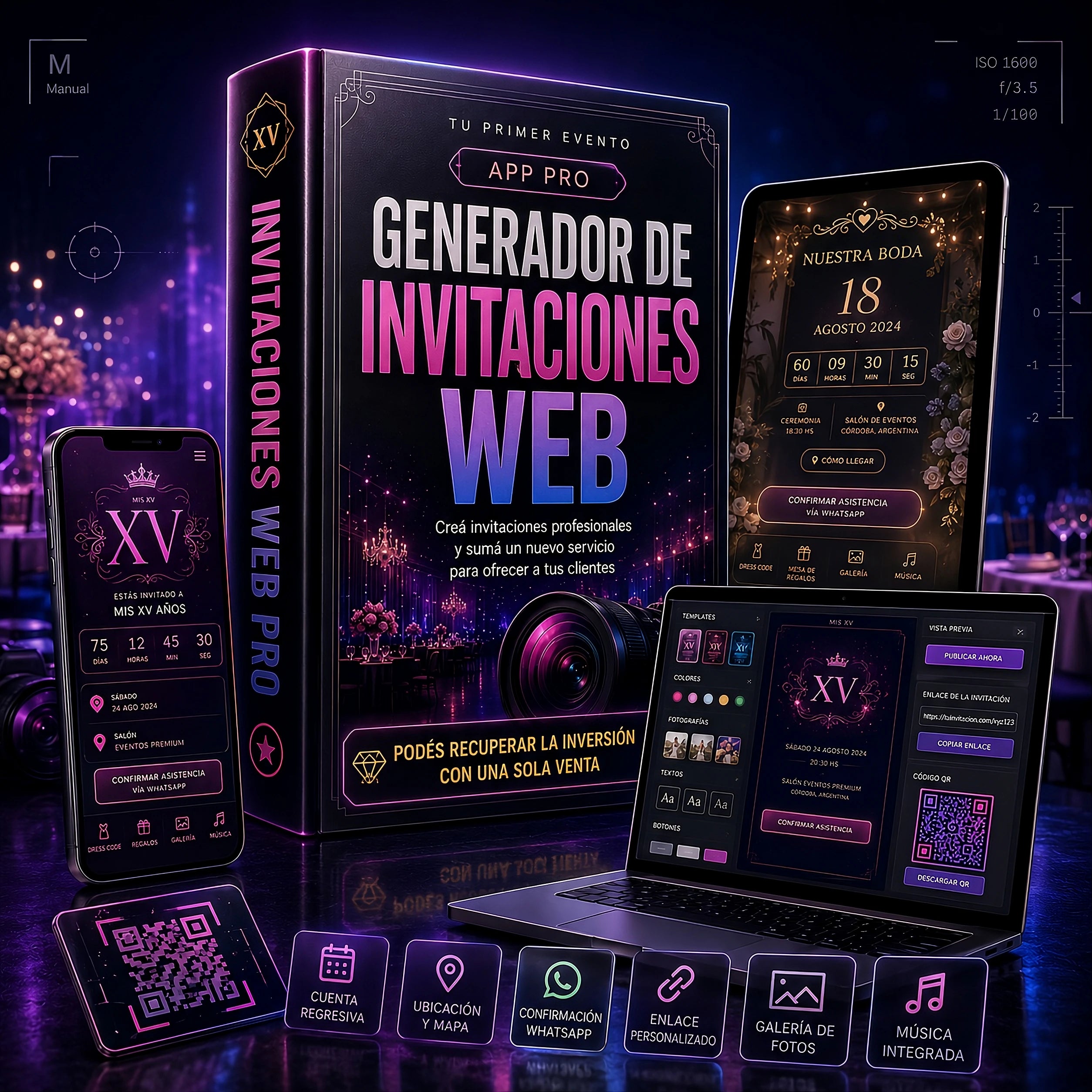Generador de Invitaciones Web